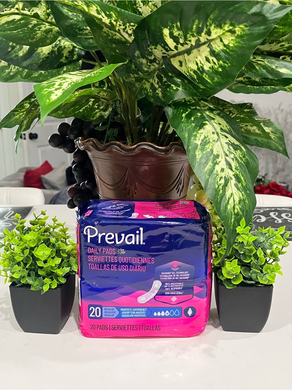 Prevail Daily Pads - Pink Regular Absorbency (20 Count)